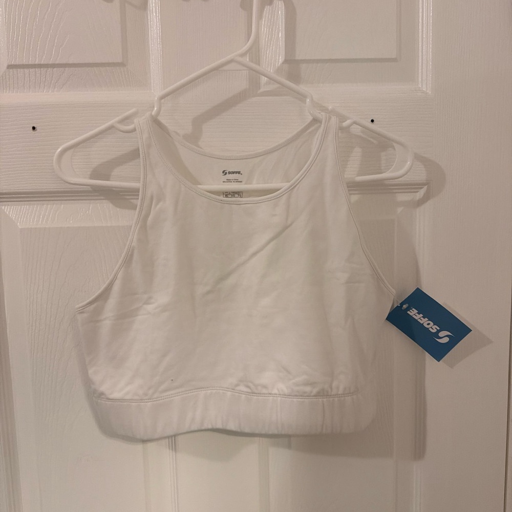 Soffe Classic White sport bra